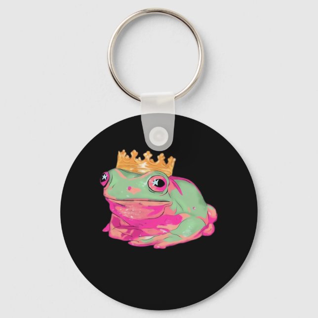 Llavero Frog King Funky Meme Classic Style (Anverso)