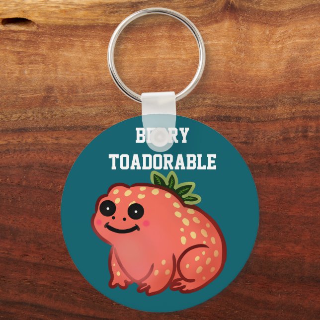 Llavero Frog Rana de Fresa Toadorable Personalizada  (Anverso)