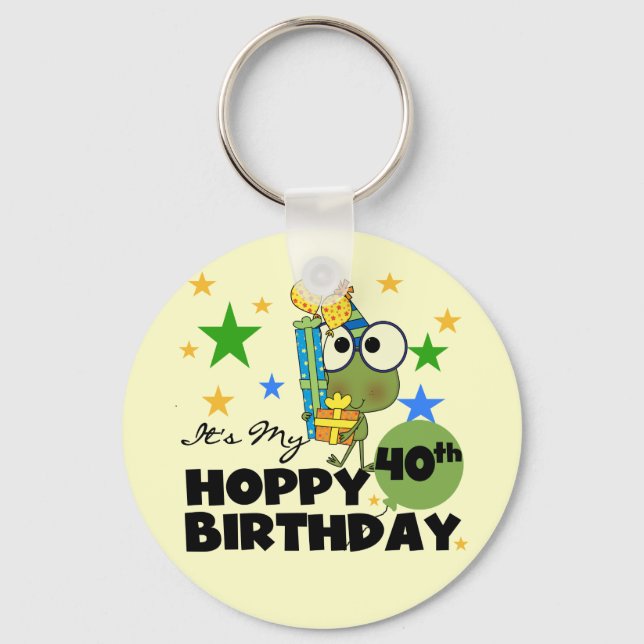Llavero Froggie Hoppy 40° cumpleaños (Anverso)