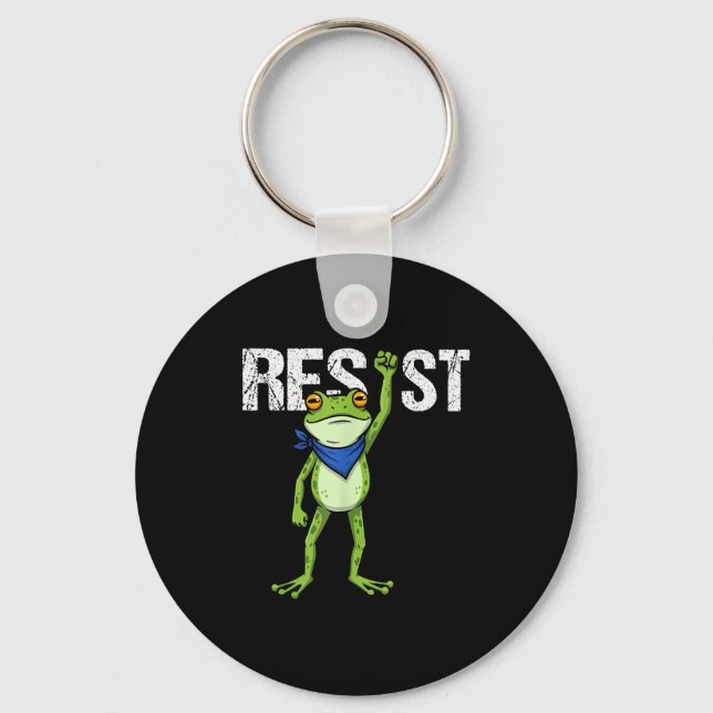 Llavero Frogs Resist - Rtland Frog Protest Funny  (Anverso)