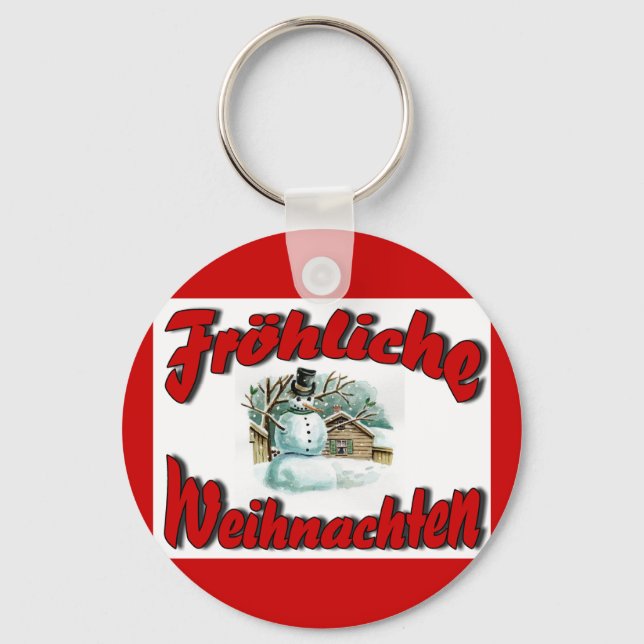 Llavero Fröhliche Weihnachten (Anverso)
