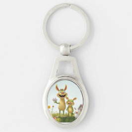 Llavero Fröhliche Wiesengang – Bunte Tierfreunde im Frühli