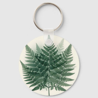 Llavero Frondas de helecho verde elegante botánico