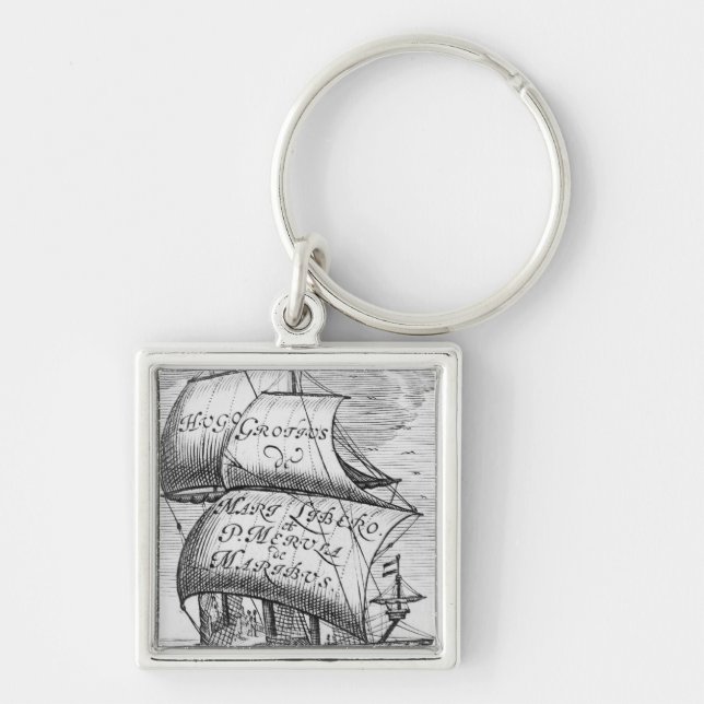Llavero Frontispiece a "De Mari Libero", por Hugo Grotius (Frente)
