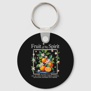 Llavero Fruta Cristiana Del Espíritu Fruta Vintage Naranja