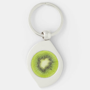 Llavero Fruta de kiwi fresca. Primer redondo de la