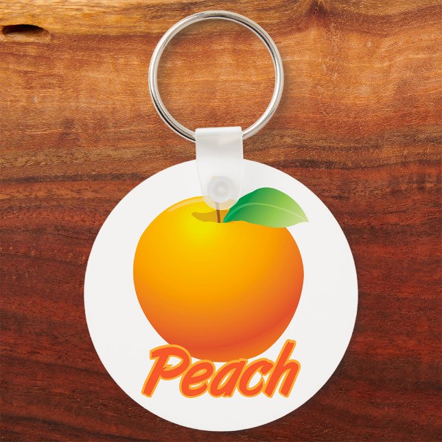 Llavero Fruta de melocotón retro naranja (Subido por el creador)