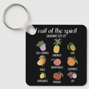 Llavero Fruta Del Espíritu Fe Cristiana Jesús Amor Dios
