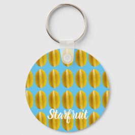 Llavero Fruta del patrón de carambola de Starfruit para el