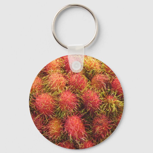 Llavero Fruta tropical de Rambutan (Anverso)