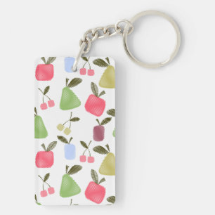 Llavero Frutas de personalizado sin foco raspadas manzanas
