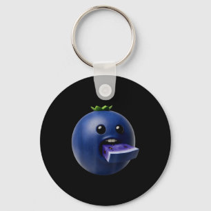 Llavero Frutas Niche Divertidas Arándano Meme Brainrot Sur