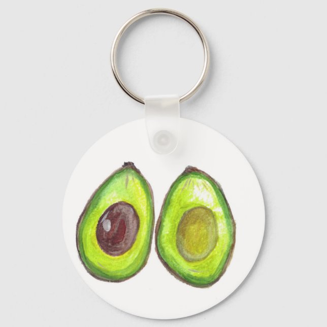 Llavero Fruto verde aguacate (Anverso)