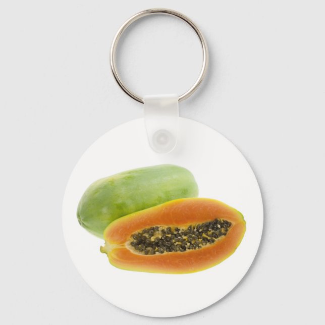 Llavero Frutos tropicales - Papaya (Anverso)