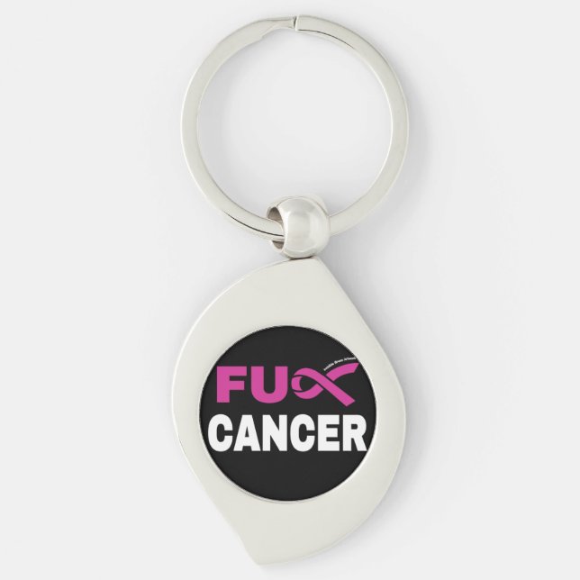 Llavero FU CANCER...Breast Cancer (Anverso)