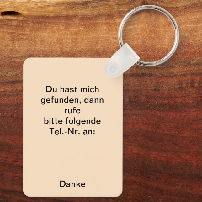 Llavero Fuchs auf der Wiese (Reverso )