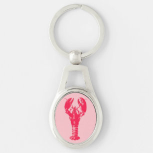 Llavero Fuchsia Lobster en rosa claro