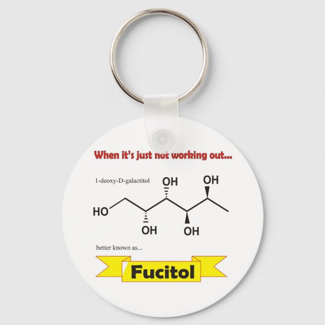 Llavero Fucitol Organic molecule (Anverso)