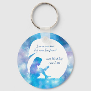 Llavero Fue ciego pero ahora veo - botón