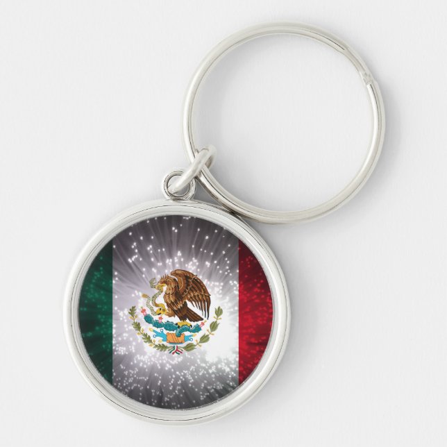 Llavero Fuego de bandera mexicana (Frente)