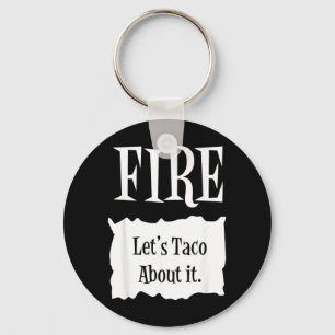 Llavero FUEGO - Disfraz de taco de Halloween de paquete ca