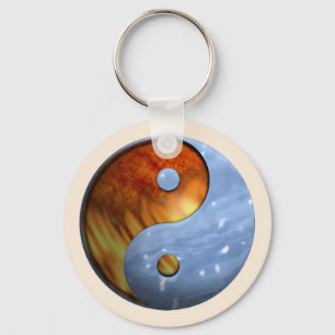 Llavero Fuego e hielo Yin Yang