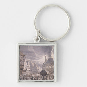 Llavero Fuego en ayuntamiento viejo en Amsterdam