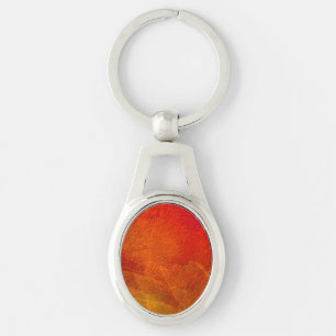 Llavero Fuego - Rojo Naranja Amarillo Profundo Arte Abstra