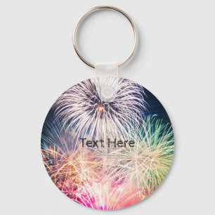 Llavero Fuegos artificiales coloridos