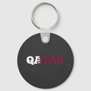 Llavero Fuente de la bandera de Qatar