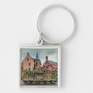 Llavero Fuente de Santo-León en Eguisheim, Alsacia,