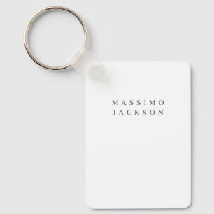 Llavero Fuente Serif Profesional Minimalista Elegante de M