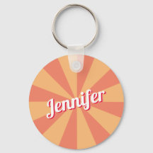Fuentes Retro Nombre Personalizado Rosa Naranja Ex