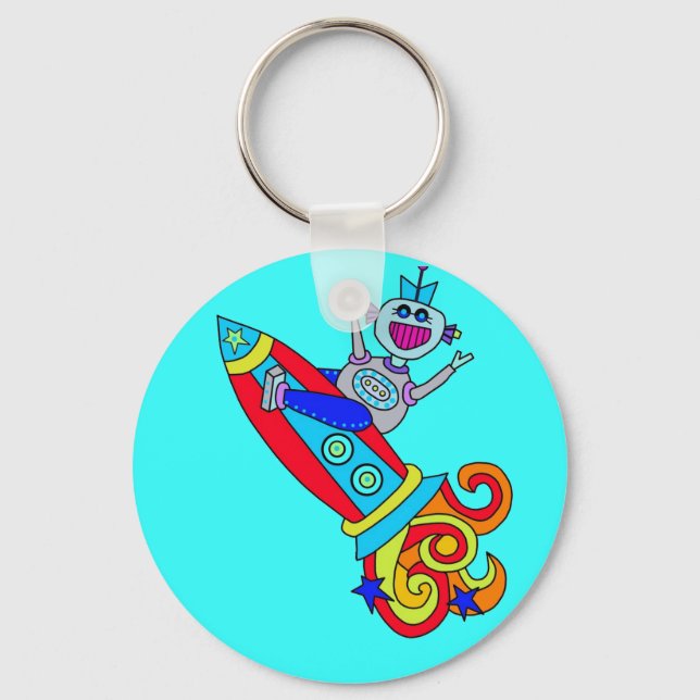 Llavero Fuera de este robot mundial (Anverso)