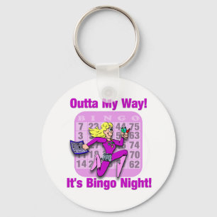 Llavero ¡Fuera De Mi Camino! Es Noche de Bingo