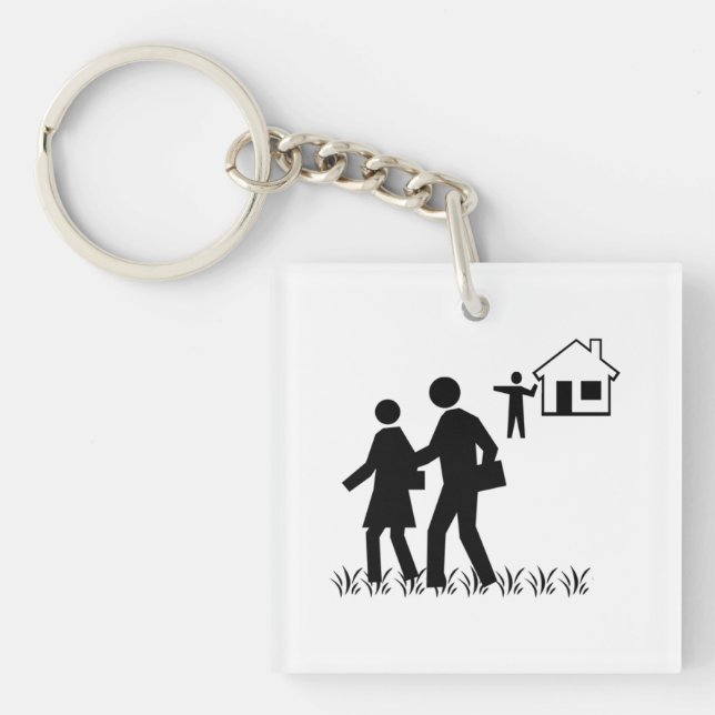 Llavero Fuera de mi jardín (Frente)