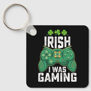 Llavero Fui jugando juegos de jugador irlandés día de San