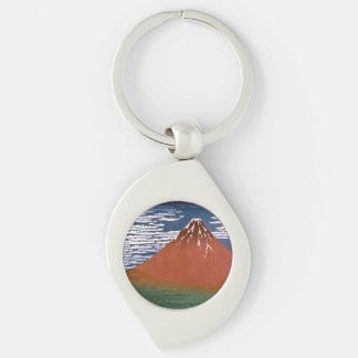 Llavero Fuji Rojo, El Volcán Aka Fujiyama Katsushika Hokus