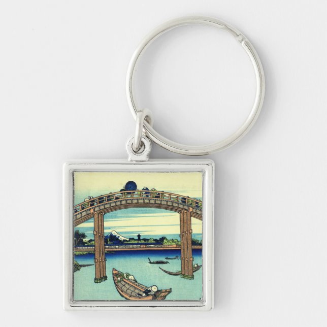 Llavero Fuji visto a través del puente de Mannen en (Frente)