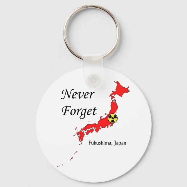 Llavero Fukushima, el desastre nuclear de Japón (Anverso)