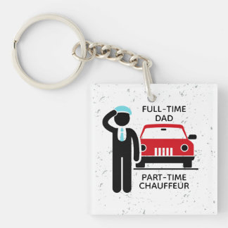 Llavero Full-Time Dad Part-Time Chauffeur Busy Dad