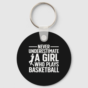 Llavero Fun Basketball Art Para Chicas Jóvenes Adolescente