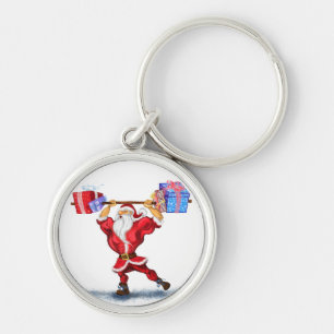 Llavero Fun Bodybuilder Santa Claus con Navidades Regalos 
