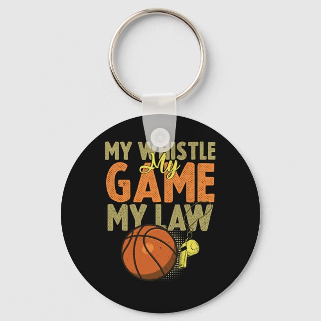 Llavero Fun Bysketbyll Referendum Citas Gift I Hoops Ref 1 (Anverso)