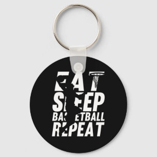 Llavero Fun Eat Sleep Baloncesto Repetir Coach Player Spor
