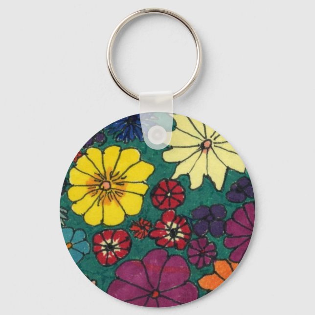Llavero "Fun Floral #1" Keychain floral (Anverso)