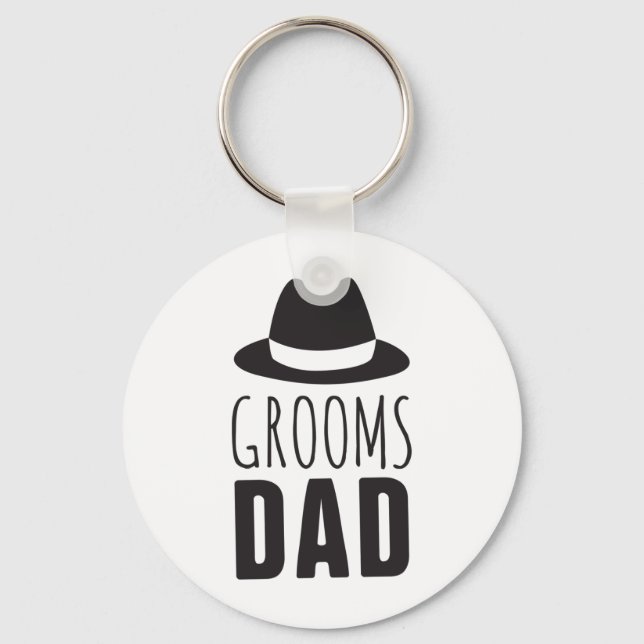Llavero Fun Grooms Dad Dad Groomsman Boda del partido de n (Anverso)
