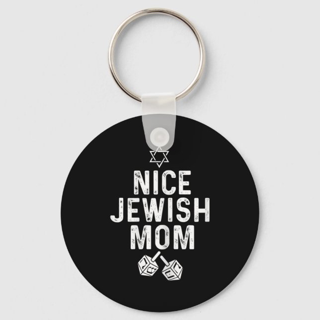 Llavero Fun Hanukkah Dreidel Star Para Una Buena Madre Jud (Anverso)
