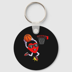 Llavero Fun Heart Dunking Bysketbyll Sport Avers Valentin
