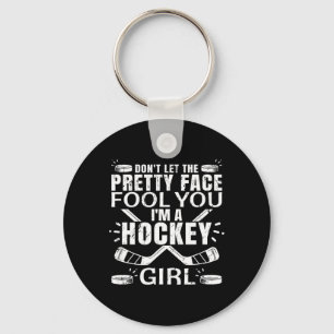 Llavero Fun Hockey Arte Para Mujeres Chicas Hockey Deporte